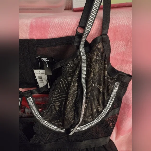 Torrid Plus Size Black Lingerie Chemise - Torrid Size 3 - Picture 7 of 9